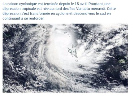 Cyclone Donna - Mai 2017