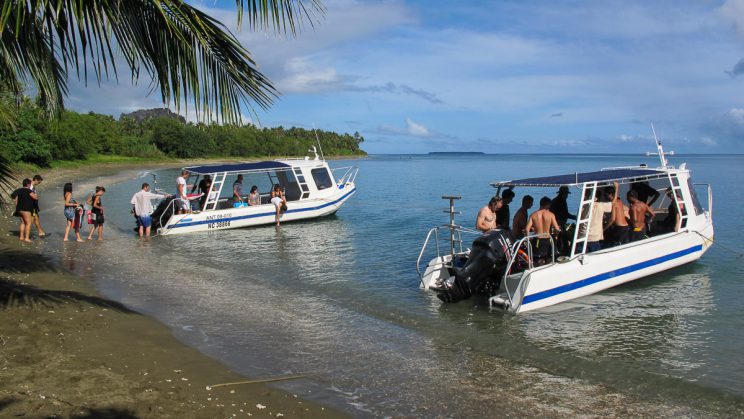 Départ des activités - Plage du centre de plongée